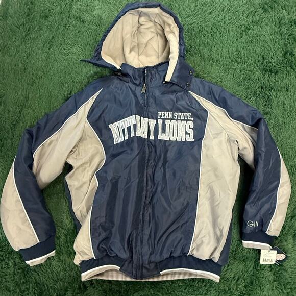 90s NWT Penn State University Full Zip Heavy Duty XL Jacket - Picture 1 of 9